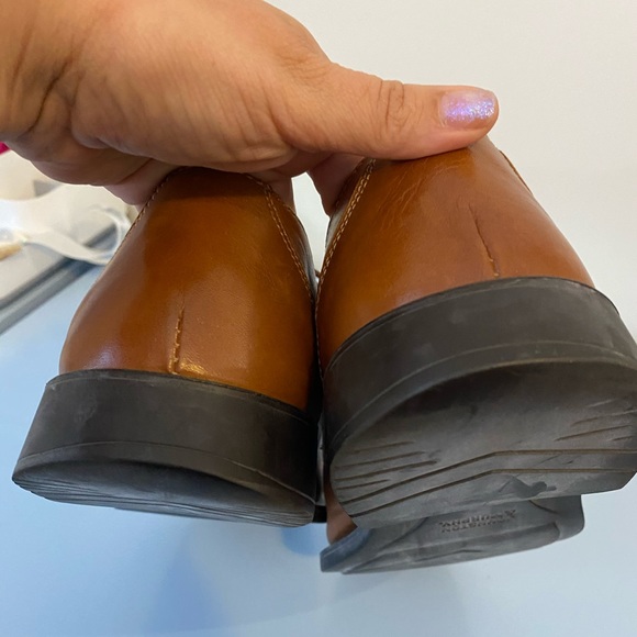 COPY - QUALITY!💙👖JOHNSTON & MURPHY! LACE UP DRESS SHOES!👖💙9.5 TAN LEATHER SHOES… - Picture 5 of 16